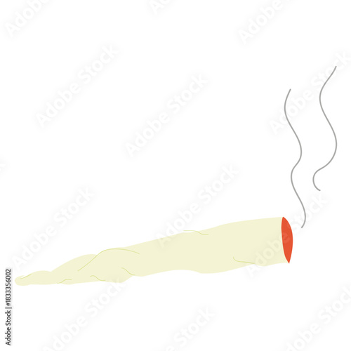 Cigarette roll up smoke flat smoking