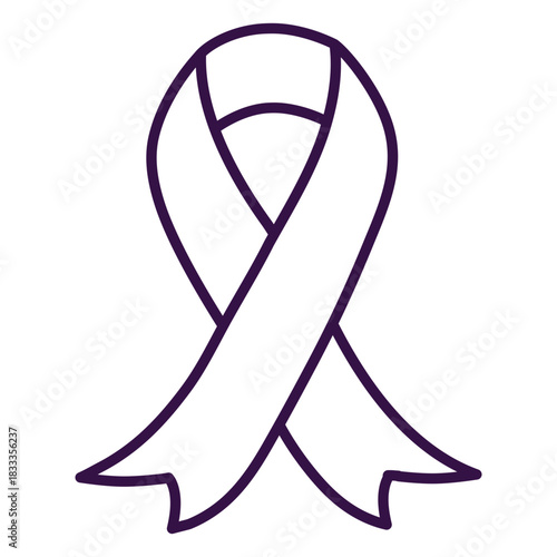 Emblem symbol ribbon stroke