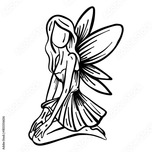 Fairy wing sitting stroke