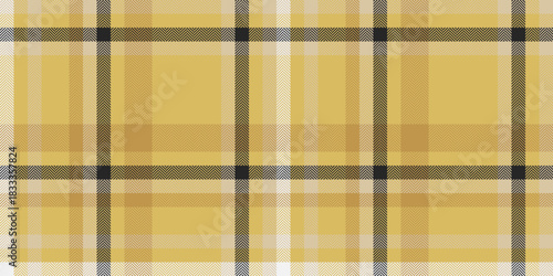 Graphic plaid pattern background, selection vector textile tartan. Ornate seamless fabric texture check in amber and light colors.