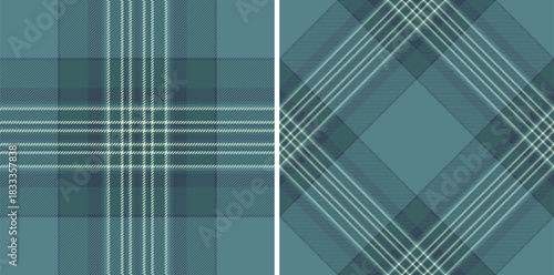 Background vector textile of check plaid fabric with a pattern texture seamless tartan. Set in trendy colors for cozy casual brand clothing .