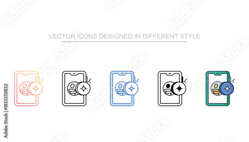 Banking Security line icon vector stock with white background