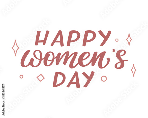 Celebrating Womens Day A Beautiful Design with Warm Tones and Festive Decorations for Special Occasions