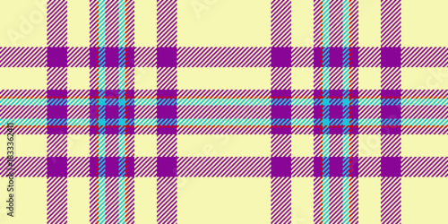 Colorful, geometric textile pattern in a classic plaid or tartan design. Perfect for backgrounds, textures, or designs needing a traditional aesthetic.