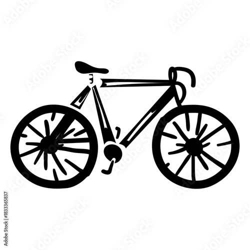 Bicycle cycle bike detailed silhouette