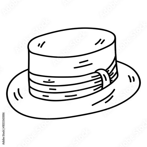 Cap hat top hat stroke