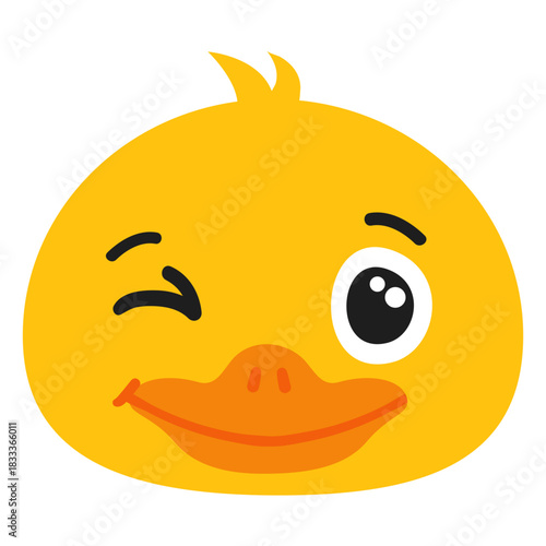 Duck wink muzzle head flat