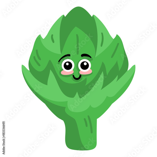 Thistle artichoke flat