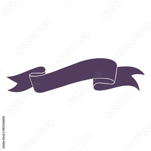 Ribbon band tissue silhouette