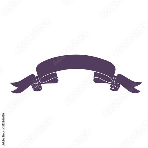 Slika na platnu Ribbon tissue band silhouette