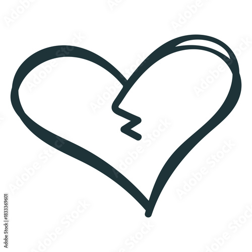 Broken heart crack stroke