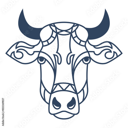 Mandala ox animal stroke