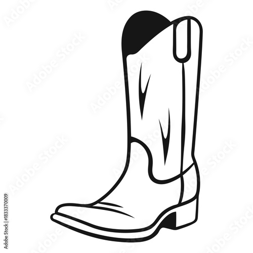 Boots cowboy vintage stroke