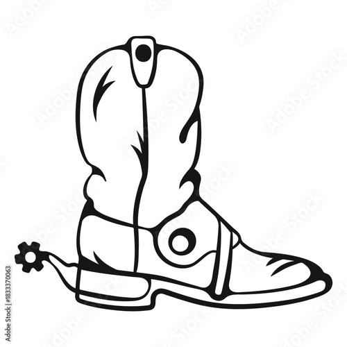 Cowboy boots stroke