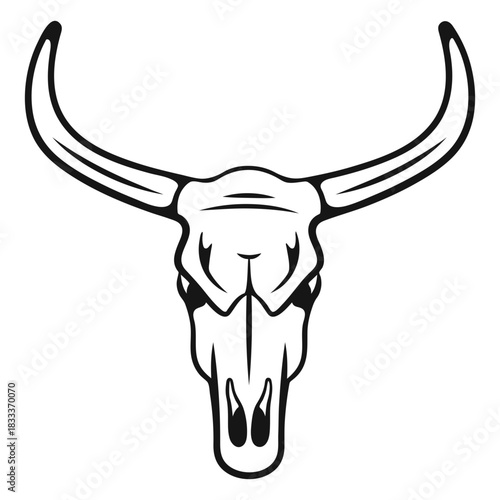 Cowboy bull head stroke
