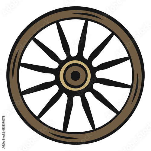 Cowboy wheel vintage