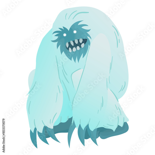 Creepy eyes yeti