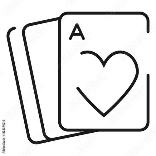 Playing cards icon