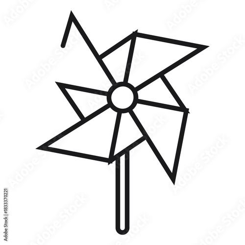 Pinwheel toy icon