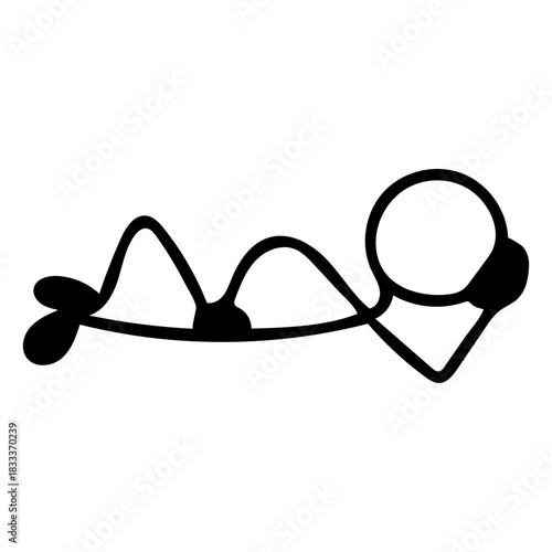 Relaxed stickman vector