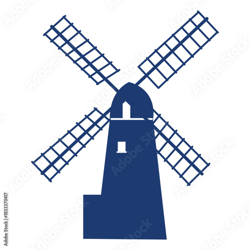 Windmill simple vector