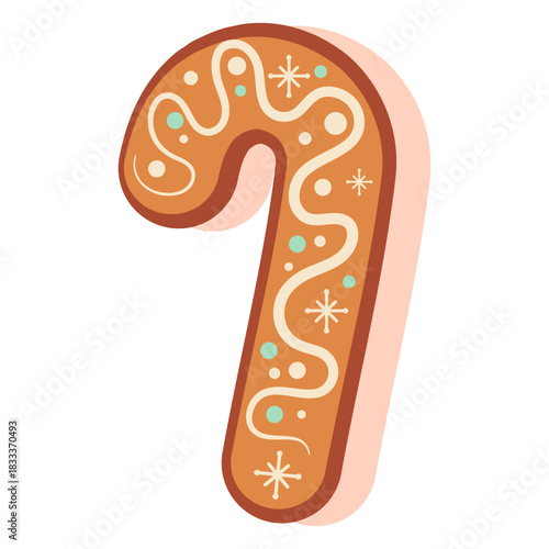 Gingerbread cookie candy cane ginger cookie