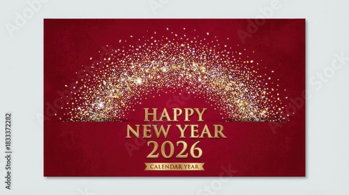 gradient calendar cover 2026 template for happy new year 2026 design template