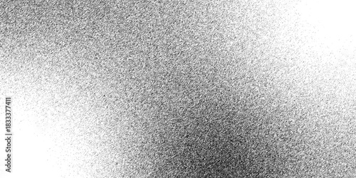 Black stipple sand grain effect. Abstract grunge monochrome surface, overlay. Abstract grain noise of black irregular dots or grainy dust sand particles. Grain noise vector dust dots grunge texture