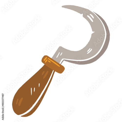Farm sickle icon