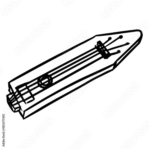 Indian musical instrument santoor stroke