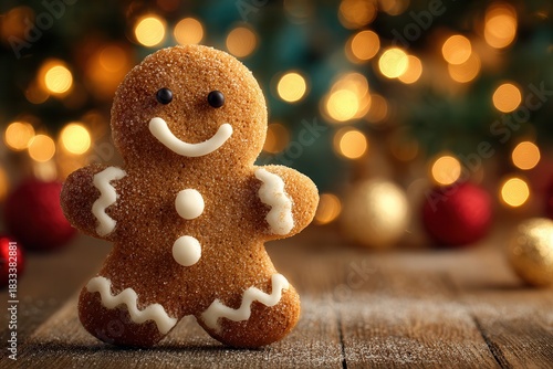 Wallpaper Mural ginger man on festive christmas background Torontodigital.ca