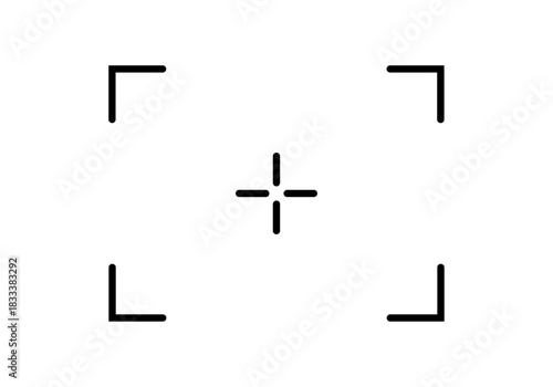 Marco de enfoque digital minimalista