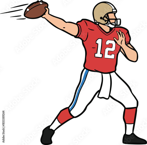 American football defender delivering a powerful shoulder tackle