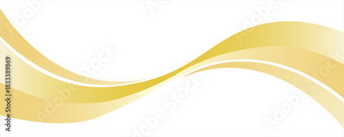 Vector gold line background curve element with white space for text and message design, overlapping layers, vector