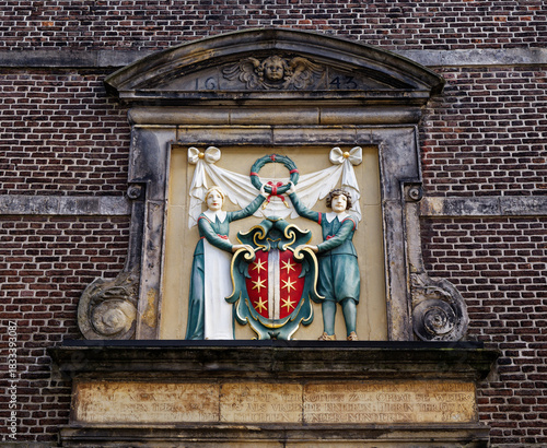 medieval relief on the wall