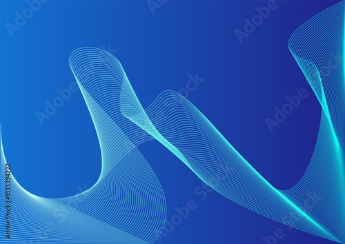 abstract blue wave background