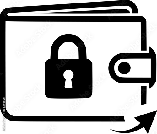 Financial Wallet Icon Secure Money Management, Budget Tracking, Expense Monitoring

