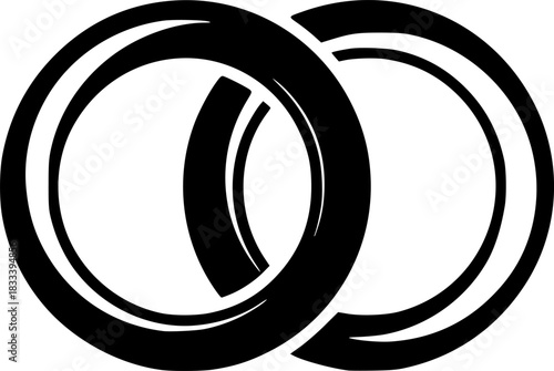 Intertwined Rings A Symbol of Unity, Love, and Commitment
