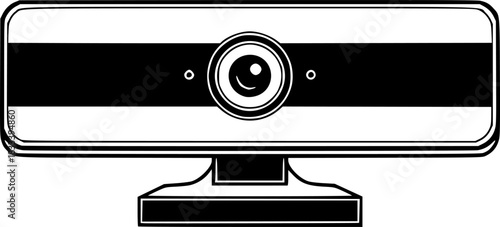 High-Definition Webcam Icon Sleek Design for Modern Video Conferencing

