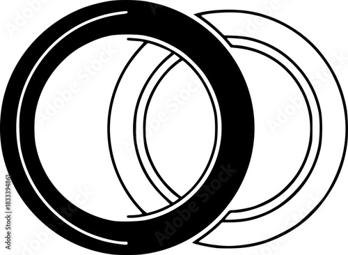 Intertwined Rings A Symbol of Unity, Love, and Commitment
