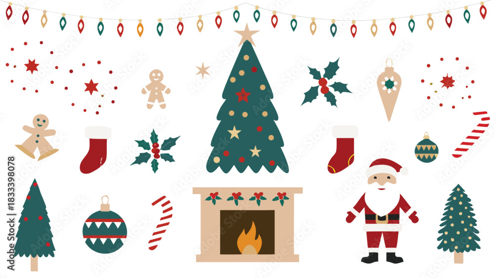 Fototapeta premium christmas tree with gifts