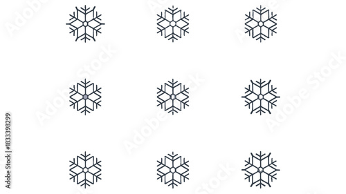 Geometric snowflake pattern.