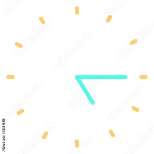 Minimalist clock icon