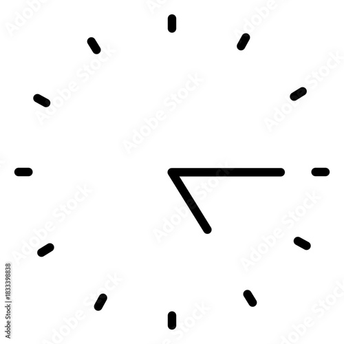 Minimalist clock stroke