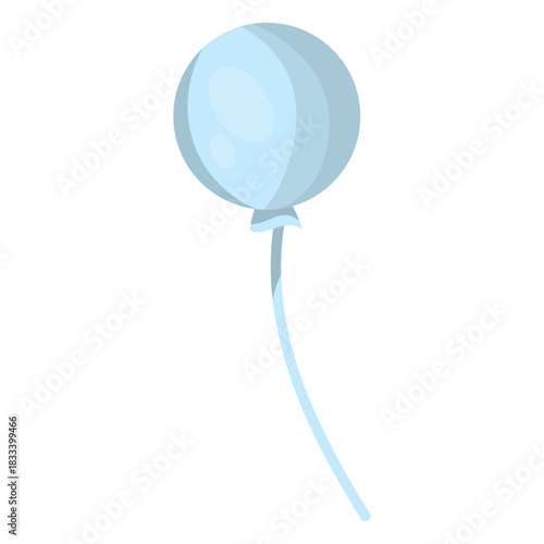Patriotic white balloon element