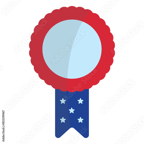 Patriotic rosette element