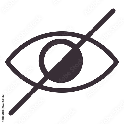 Vision impairment awareness icon