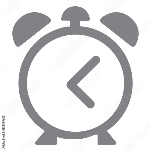 Alarm clock flat icon school