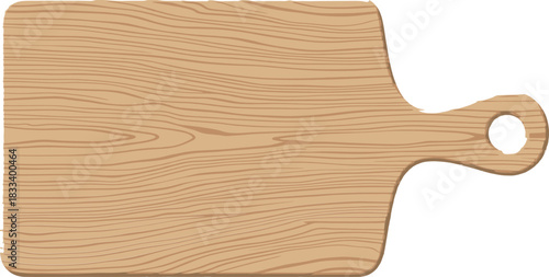 Set of wooden cutting board with natural grain texture for kitchen cooking food preparation and rustic culinary vector design
