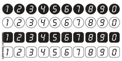 Vector set of number.